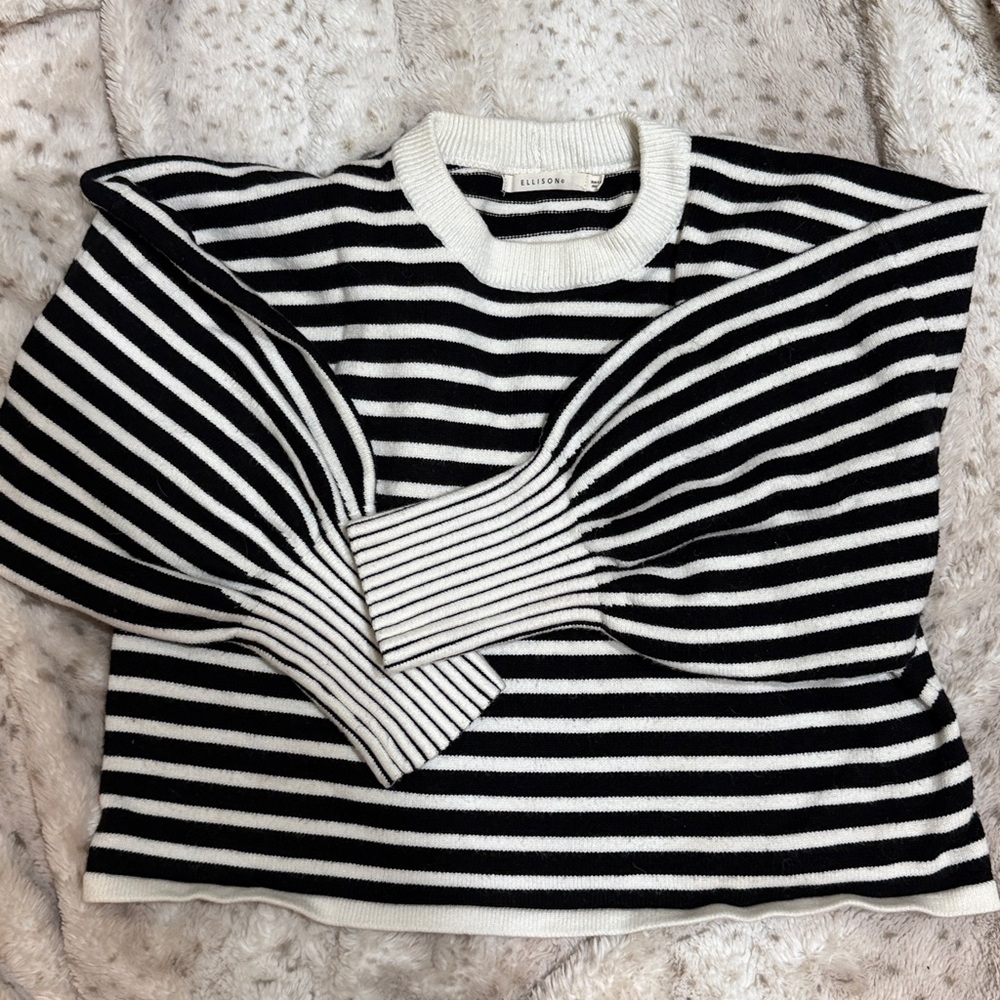 Ellison Monochrome Striped Knit